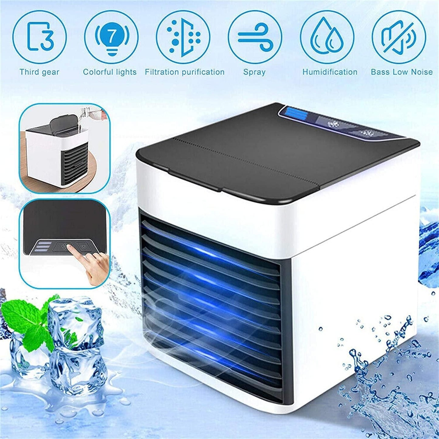 EternalGear™ 3-in-1 Humidifier, Purifier & Mini Cooler